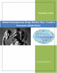 Global Schizophrenia Drugs Market Report: Size, Trends & Forecast (2018-2022)